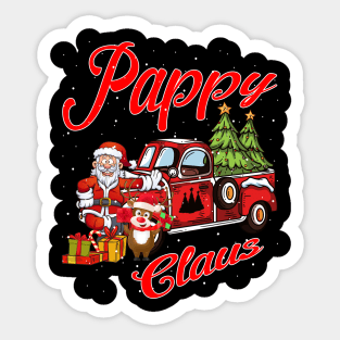 Pappy Claus Santa Car Christmas Funny Awesome Gift Sticker